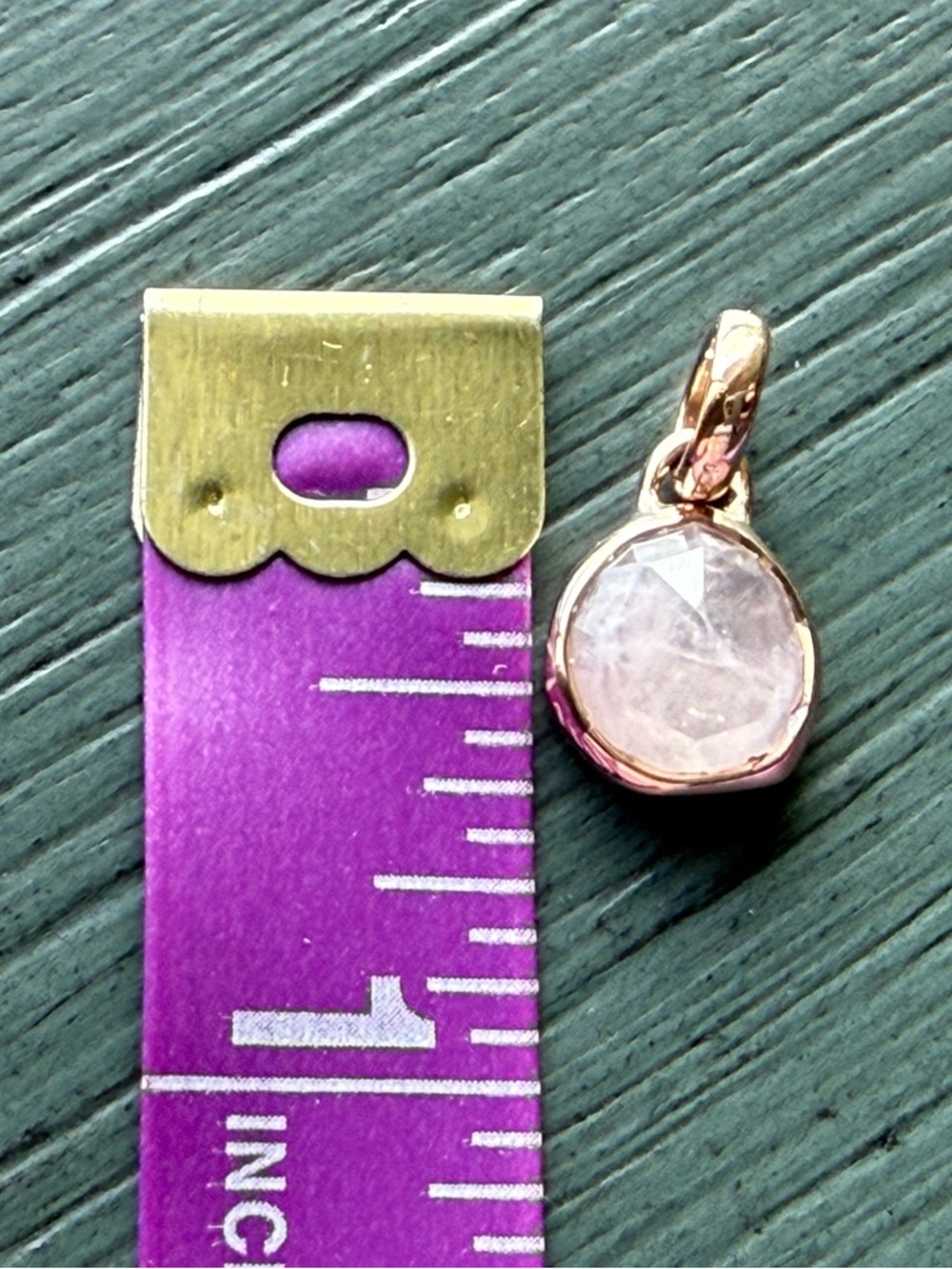 Monica Vinader Siren Mini Charm Pendant Rose Gold Vermeil - Picture 2 of 2